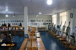 افتتاح یازدهمین نمایشگاه آثار هنری دانشجو معلمان و اساتید دانشگاه فرهنگیان آذربایجان شرقی 15