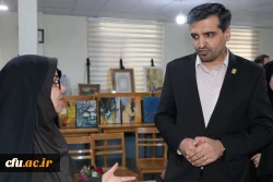 افتتاح یازدهمین نمایشگاه آثار هنری دانشجو معلمان و اساتید دانشگاه فرهنگیان آذربایجان شرقی 16