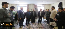 بازدید سرپرست دانشگاه فرهنگیان استان و جمعی از مسئولان دانشگاه از سراهای دانشجویی