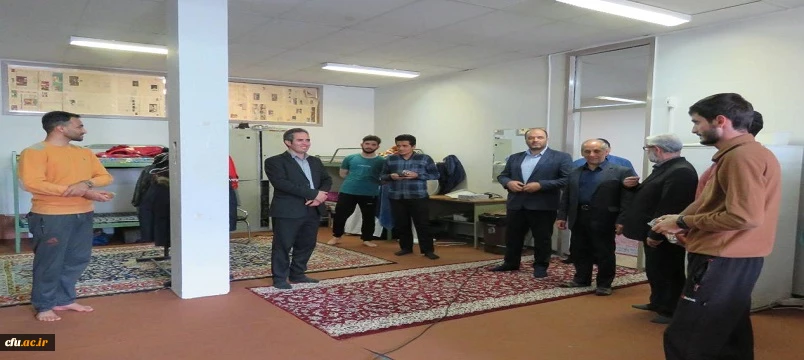 بازدید سرپرست دانشگاه فرهنگیان استان و جمعی از مسئولان دانشگاه از سراهای دانشجویی