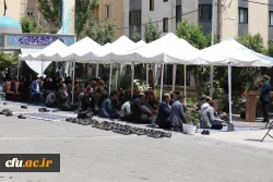 مراسم سوگواری شهادت خادم الرضا، سید ابراهیم رییسی در جوار مزار شهید گمنام سازمان مرکزی دانشگاه فرهنگیان 4