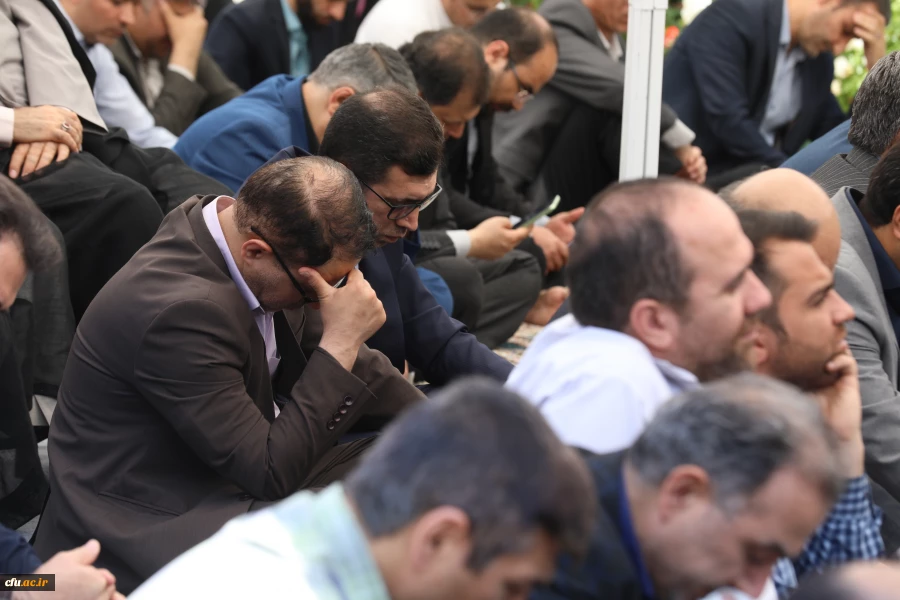 مراسم سوگواری شهادت خادم الرضا، سید ابراهیم رییسی در جوار مزار شهید گمنام سازمان مرکزی دانشگاه فرهنگیان 5