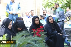 مراسم سوگواری شهادت خادم الرضا، سید ابراهیم رییسی در جوار مزار شهید گمنام سازمان مرکزی دانشگاه فرهنگیان 7