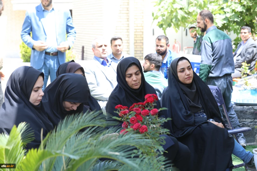 مراسم سوگواری شهادت خادم الرضا، سید ابراهیم رییسی در جوار مزار شهید گمنام سازمان مرکزی دانشگاه فرهنگیان 7