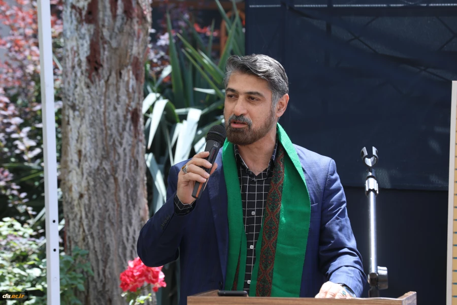 مراسم سوگواری شهادت خادم الرضا، سید ابراهیم رییسی در جوار مزار شهید گمنام سازمان مرکزی دانشگاه فرهنگیان 11