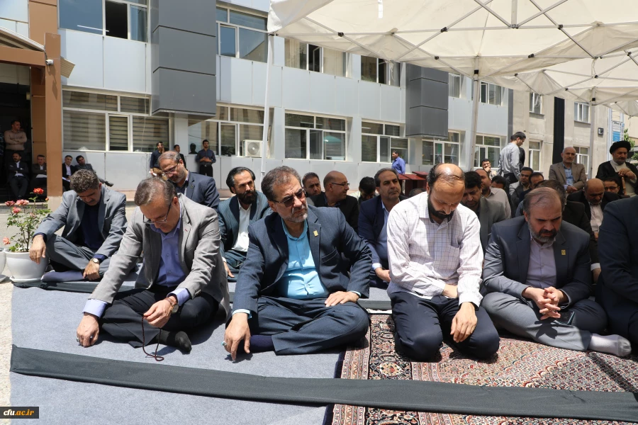 مراسم سوگواری شهادت خادم الرضا، سید ابراهیم رییسی در جوار مزار شهید گمنام سازمان مرکزی دانشگاه فرهنگیان 14