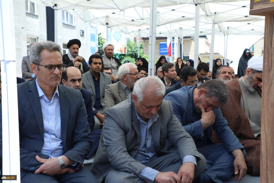 مراسم سوگواری شهادت خادم الرضا، سید ابراهیم رئیسی در جوار مزار شهید گمنام سازمان مرکزی دانشگاه فرهنگیان 4