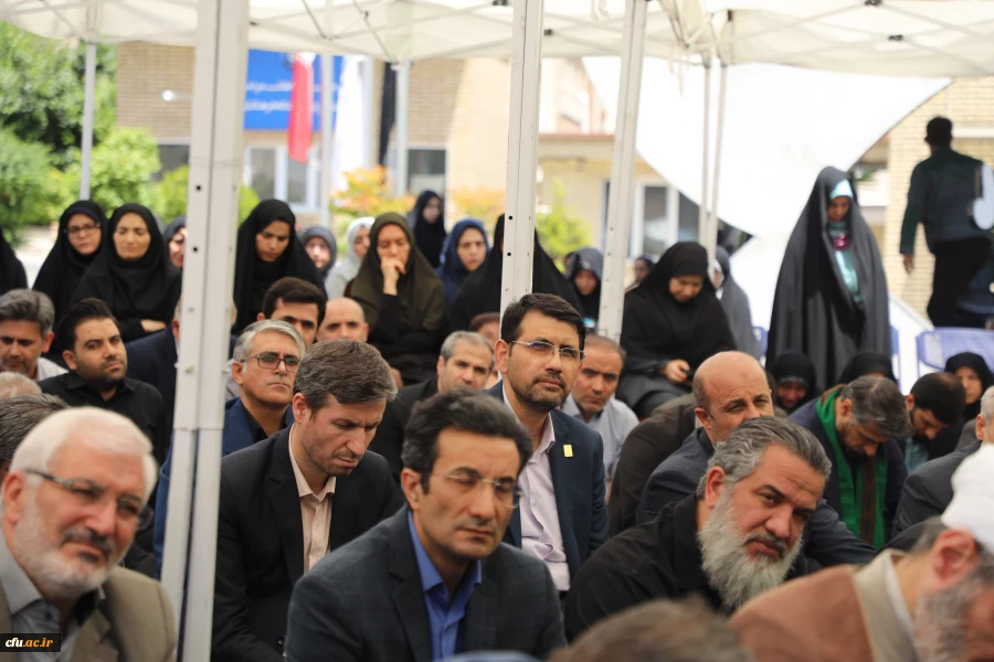 مراسم سوگواری شهادت خادم الرضا، سید ابراهیم رئیسی در جوار مزار شهید گمنام سازمان مرکزی دانشگاه فرهنگیان 5