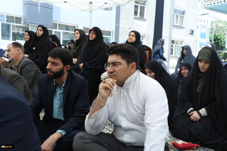 مراسم سوگواری شهادت خادم الرضا، سید ابراهیم رئیسی در جوار مزار شهید گمنام سازمان مرکزی دانشگاه فرهنگیان 6