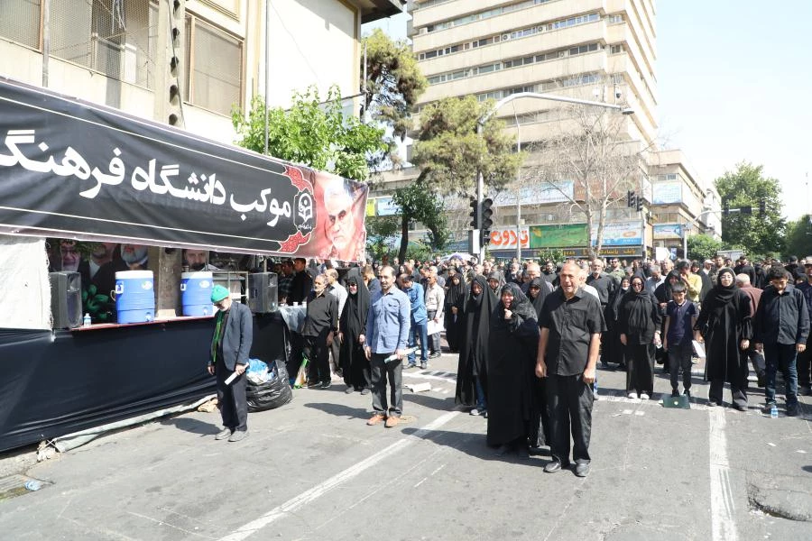 موکب دانشگاه فرهنگیان در مراسم تشییع پیکر شهید سیدابراهیم رئیسی و همراهانش 16