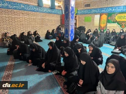 عزاداری دانشگاهیان دانشگاه  فرهنگیان قزوین در سوگ شهادت رییس جمهور و هیئت همراه 4