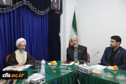 دیدار رییس و اعضای هیات رییسه دانشگاه فرهنگیان با رییس موسسه امام خمینی( ره)  3