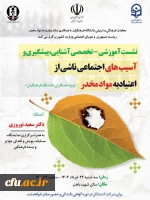 نشست آموزشی- تخصصی آشنایی، پیشگیری و آسیب های اجتماعی ناشی از اعتیاد برگزار می شود 2