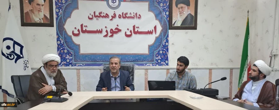 برگزاری نشست هم اندیشی با موضوع اهمیت حضور در دور دوم انتخابات در دانشگاه فرهنگیان استان خوزستان 2