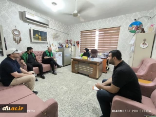 برگزاری جلسه خادمان اعزامی ستاد اربعین دانشگاه فرهنگیان با مدیر مدرسه (جُمانه)