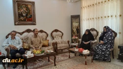 دیدار مسئولان و دانشجویان دانشگاه با خانواده شهید دانشجومعلم سعید صالحی جوزانی 6