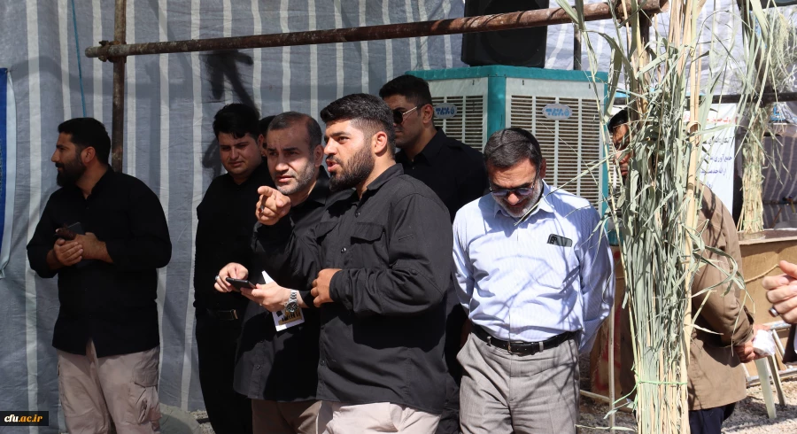 بازدید امام جمعه و استاندار کرمانشاه از موکب شهدای دانشجو معلم دانشگاه فرهنگیان کرمانشاه 3