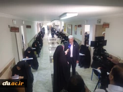 بازدید رییس دانشگاه فرهنگیان از روند برگزاری آزمون اصلح  4