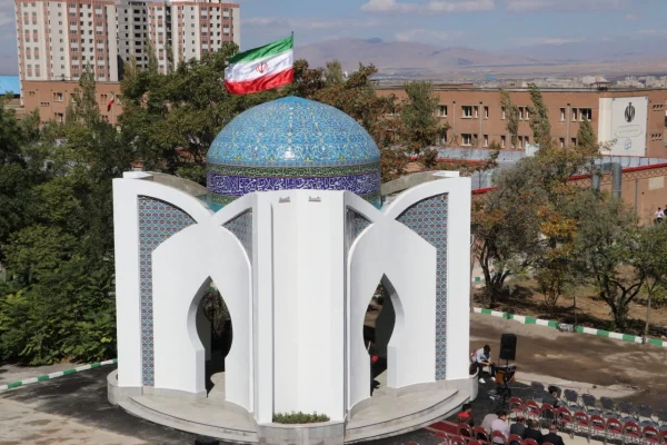 آیین افتتاح یادمان شهید گمنام دانشگاه فرهنگیان استان آذربایجان شرقی 8