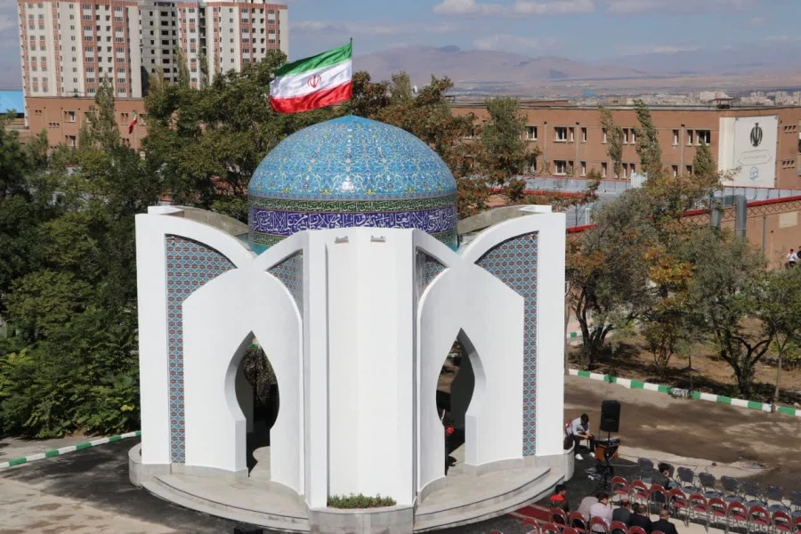 آیین افتتاح یادمان شهید گمنام دانشگاه فرهنگیان استان آذربایجان شرقی 8