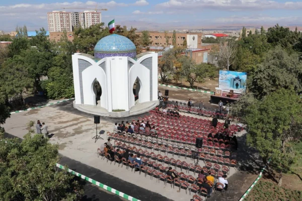 آیین افتتاح یادمان شهید گمنام دانشگاه فرهنگیان استان آذربایجان شرقی 9