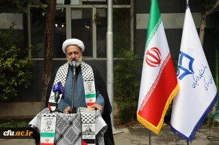 مسئول نهاد نمایندگی مقام معظم رهبری در دانشگاه فرهنگیان در تجمع ضد صهیونیستی:

جریان مقاومت تضعیف نخواهد شد و یقین بدانیم وعده الهی قطعا تحقق می یابد