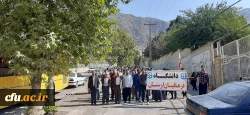 تجمع و راهپیمایی اساتید،کارکنان و دانشجو معلمان دانشگاه فرهنگیان لرستان به شهادت سیدحسن نصرالله برگزار شد 2