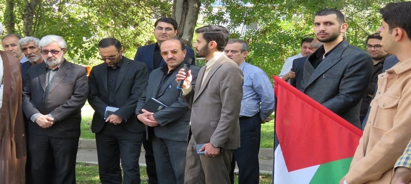 تجمع اساتید، کارکنان و دانشجومعلمان دانشگاه فرهنگیان استان اردبیل در محکومیت ترور شهید سیدحسن نصرالله