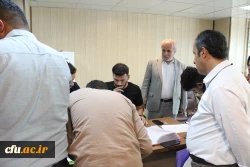 بازدید رئیس دانشگاه فرهنگیان استان بوشهر از روند ثبت نام حضوری نودانشجومعلمان دانشگاه 2