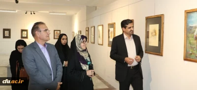 برگزاری نمایشگاه آثار هنری دانشجو معلمان هنر دانشگاه فرهنگیان  آذربایجان شرقی