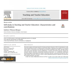 Self-study in Teaching and Teacher Education_ Characteristics and contributions 3