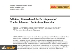 Self-Study Research and the Development of Teacher Educators' Professional Identities 2