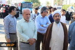 با حضور باشکوه رئیس، مسئولان، کارکنان، اساتید و دانشجومعلمان دانشگاه فرهنگیان استان بوشهر؛
راهپیمایی 13 آبان در بوشهر برگزار شد 2