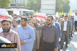 با حضور باشکوه رئیس، مسئولان، کارکنان، اساتید و دانشجومعلمان دانشگاه فرهنگیان استان بوشهر؛
راهپیمایی 13 آبان در بوشهر برگزار شد 7