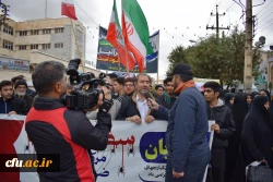 حضور پرشور اساتید، کارکنان و دانشجویان دانشگاه فرهنگیان کرمانشاه در راهپیمایی 13 آبان
 6