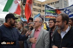 حضور پرشور اساتید، کارکنان و دانشجویان دانشگاه فرهنگیان کرمانشاه در راهپیمایی 13 آبان
 7