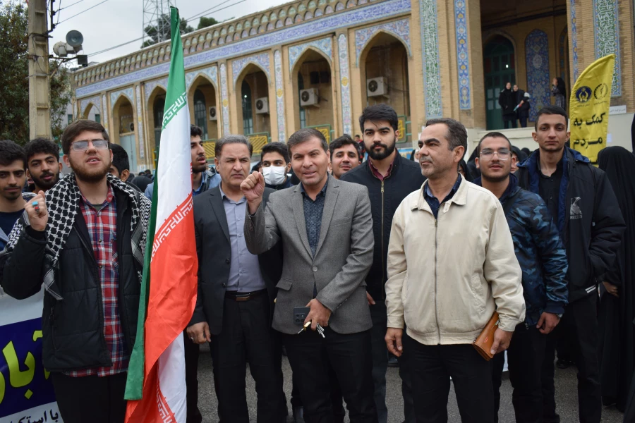 حضور پرشور اساتید، کارکنان و دانشجویان دانشگاه فرهنگیان کرمانشاه در راهپیمایی 13 آبان
 9