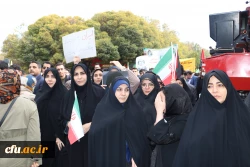 حضور گسترده خانواده بزرگ دانشگاه فرهنگیان آذربایجان شرقی در راهپیمایی 13 آبان  10