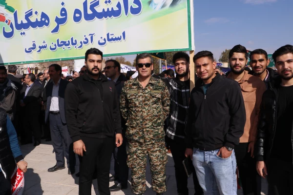 حضور گسترده خانواده بزرگ دانشگاه فرهنگیان آذربایجان شرقی در راهپیمایی 13 آبان  14