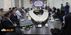 نشست عضو حقوقی و سخنگوی شورای نگهبان با روسای پردیس ها، مراکز، اساتیدو دانشجو معلمان دانشگاه فرهنگیان استان خوزستان 19