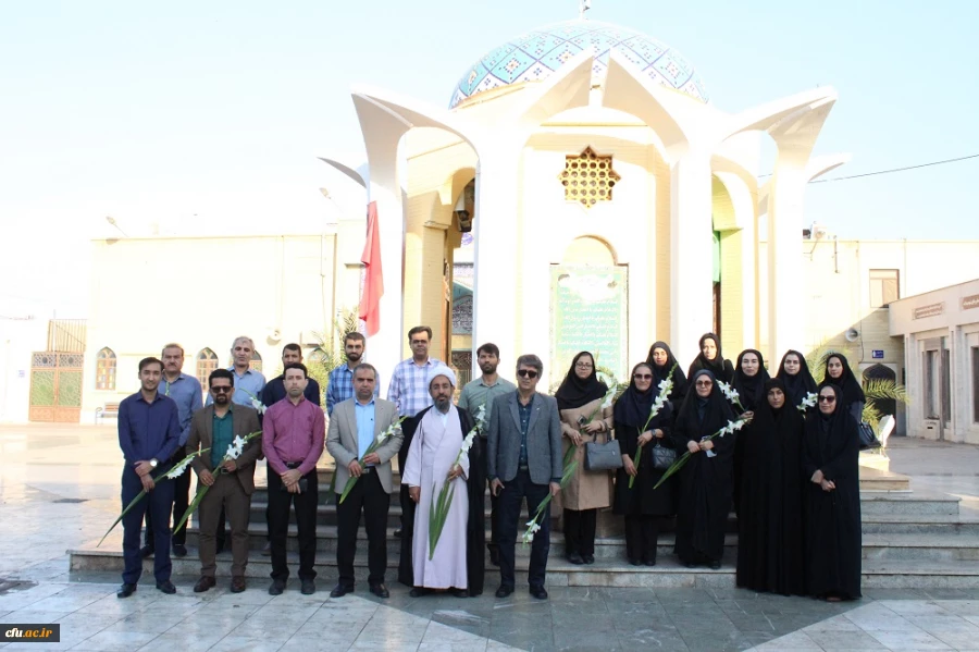 برگزاری آئین تجدید میثاق با شهدا مسئولان و کارکنان دانشگاه فرهنگیان استان بوشهر 2