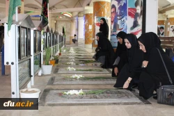 برگزاری آئین تجدید میثاق با شهدا مسئولان و کارکنان دانشگاه فرهنگیان استان بوشهر 5