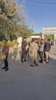 همزمان با ایام شهادت حضرت فاطمه زهرا سلام علیها، مراسم تشییع شهید گمنام در پردیس شهید بهشتی فرهنگیان هرمزگان
 9