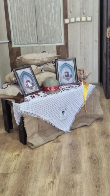 همزمان با ایام شهادت حضرت فاطمه زهرا سلام علیها، مراسم تشییع شهید گمنام در پردیس شهید بهشتی فرهنگیان هرمزگان
 12