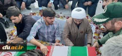 مراسم تشییع و تدفین شهید گمنام در دانشگاه فرهنگیان مرکز آموزش عالی شهید میرشاکی الیگودرز انجام شد  5