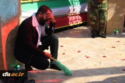 در آئینی همزمان با سالروز شهادت حضرت فاطمه (س) و با حضور نماینده ولی فقیه در استان و امام جمعه بوشهر، غلامحسن علیزاده، مدیرکل شاهد و ایثارگران دانشگاه فرهنگیان و اردشیر جلیلیان، کارشناس امور شاهد و ایثارگر دانشگاه فرهنگیان، پیکر پاک شهید ۱۷ ساله خوشنام دف