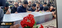 مراسم تشییع و تدفین شهید گمنام در دانشگاه فرهنگیان مرکز آموزش عالی شهید میرشاکی الیگودرز انجام شد 5