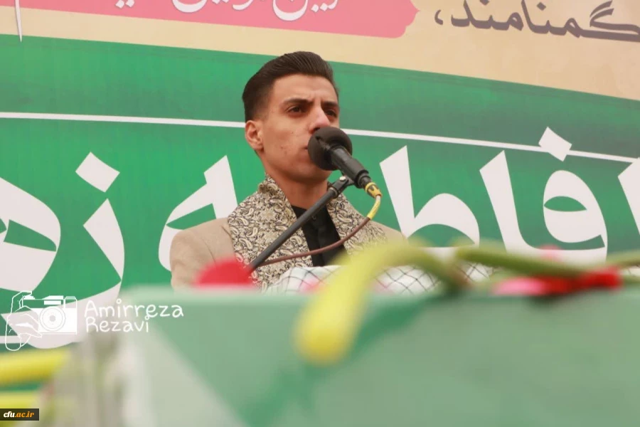 مراسم تشییع و تدفین شهید گمنام در پردیس حضرت فاطمه الزهرا(س) اهواز 4