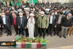 مراسم تشییع و تدفین شهید گمنام در پردیس حضرت فاطمه الزهرا(س) اهواز 8