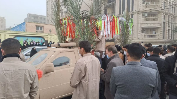 مراسم تشییع و تدفین شهید گمنام در پردیس حضرت فاطمه الزهرا(س) اهواز 4